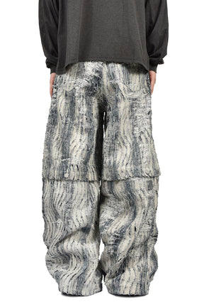 CONVERTIBLE BLEACHED DENIM PANTS (20TH EXCLUSIVE) / IND