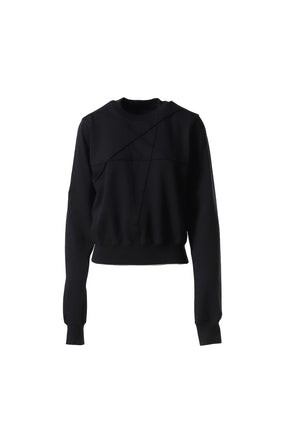 CROPPED SWEAT / BLK