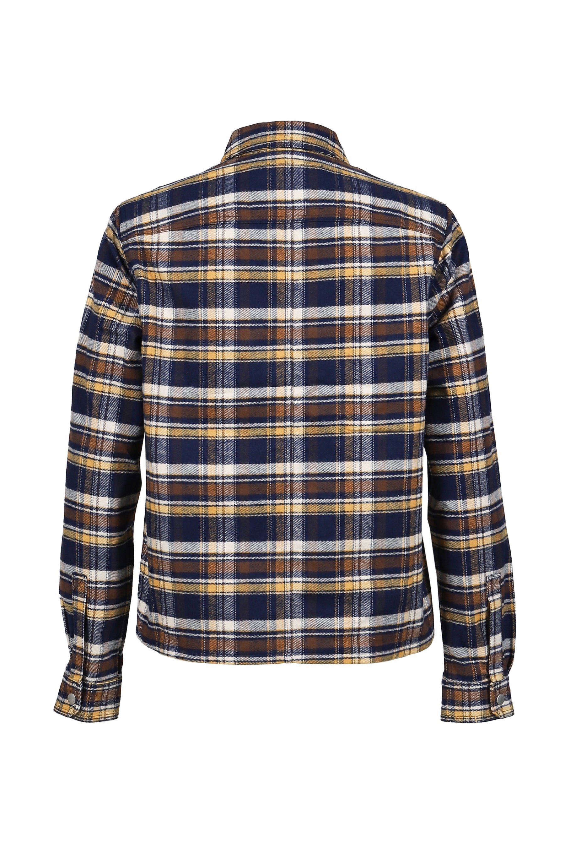 CROPPED OUTERSHIRT / GASOLINE PLAID