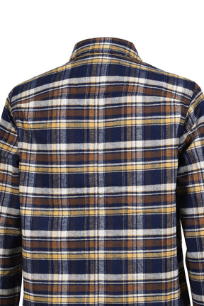 CROPPED OUTERSHIRT / GASOLINE PLAID