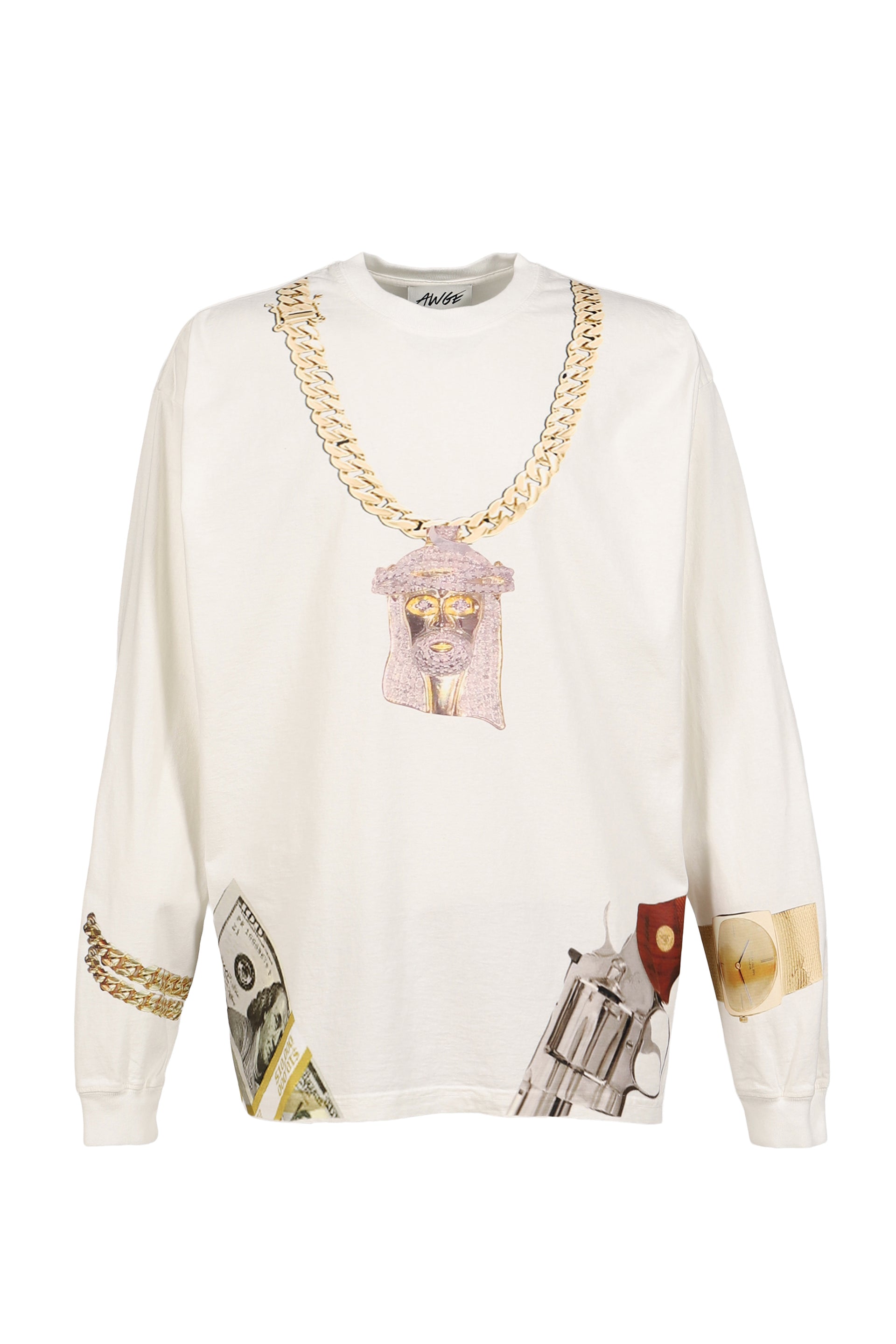 JESUS CHAIN WHITE LONG SLEEVE / WHT