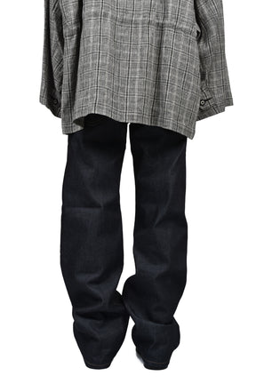 "STRAIGHT" RIGID DENIM PANTS / IND