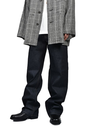 "STRAIGHT" RIGID DENIM PANTS / IND