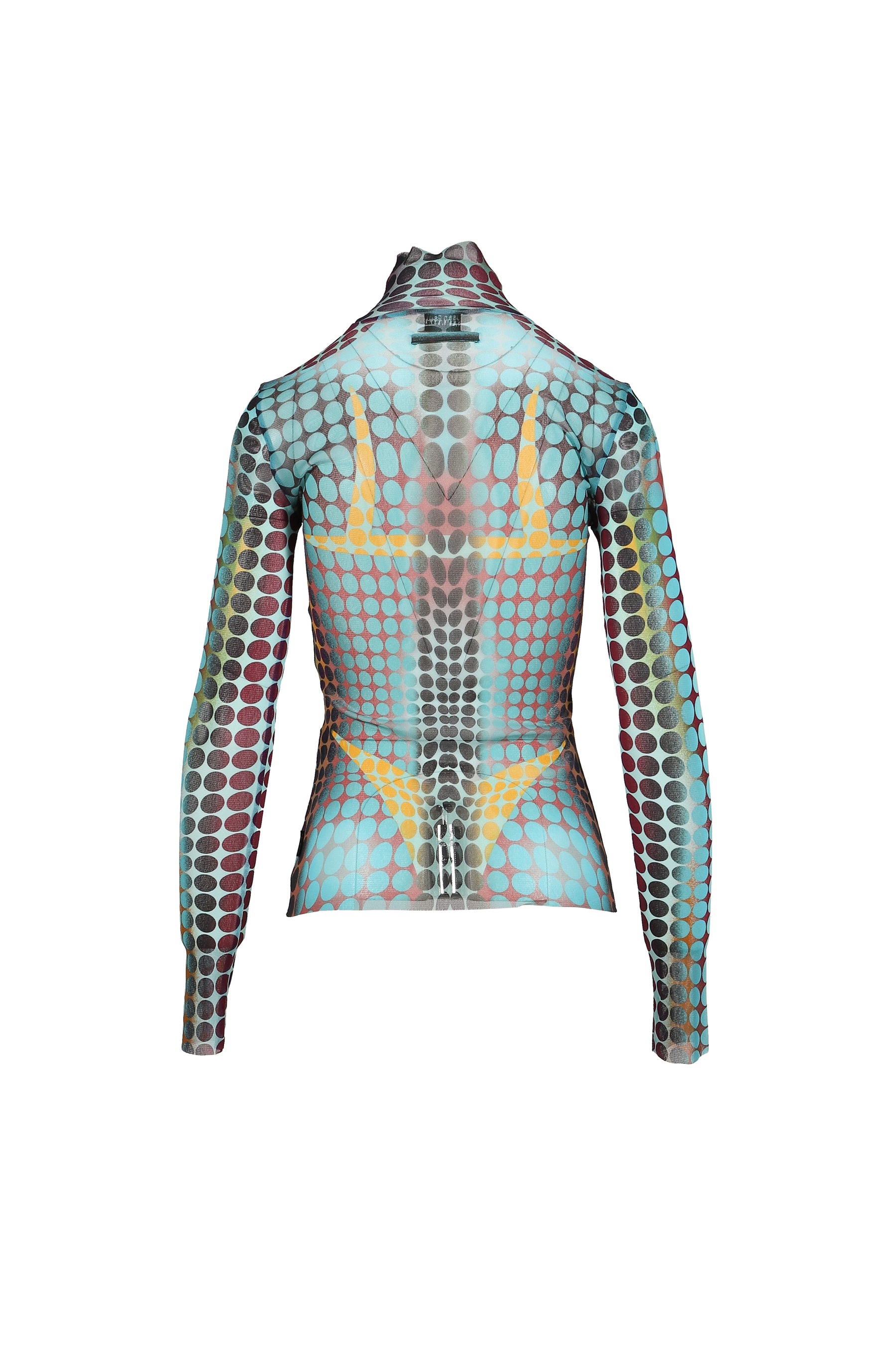 Jean Paul Gaultier RE-EDITION : HIGH NECK WITH LONG SLEEVES / BLU/PUR/YEL