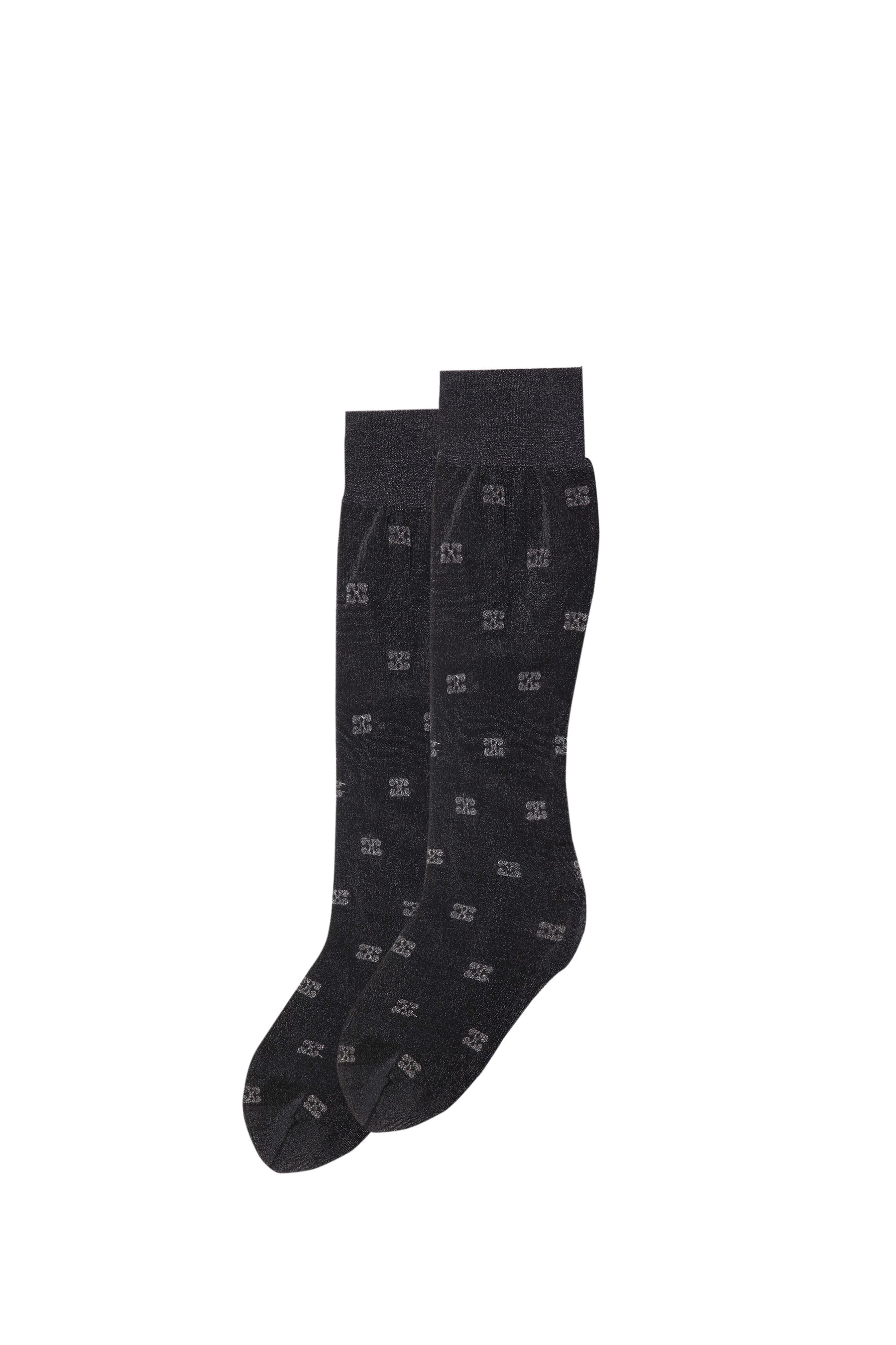 BUTTERFLY LACE SOCKS GLITTER / BLK