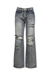 HIGHLIGHT DAMAGE WIDE PANTS / BLU