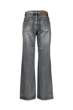 HIGHLIGHT DAMAGE WIDE PANTS / BLU