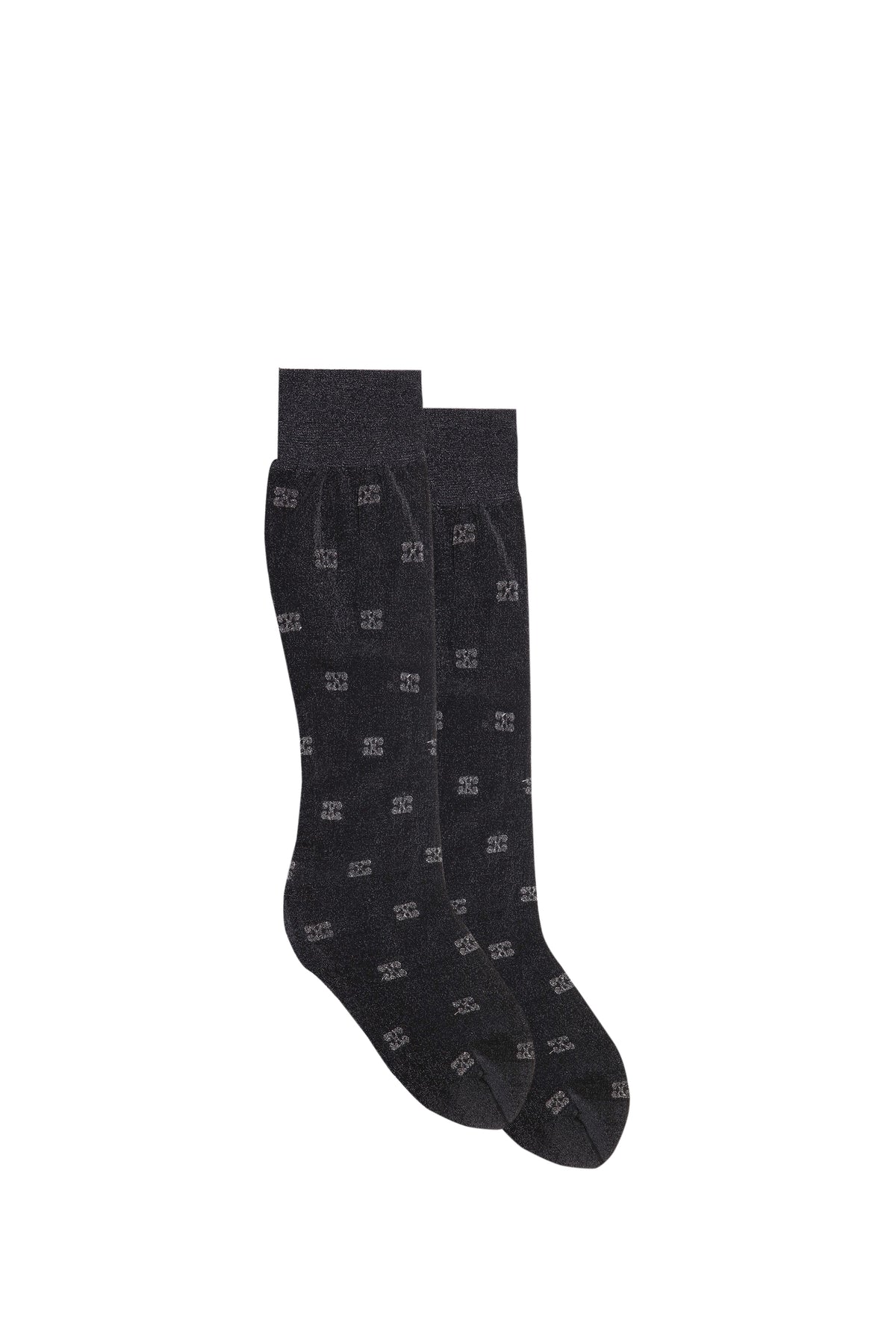 BUTTERFLY LACE SOCKS GLITTER / BLK