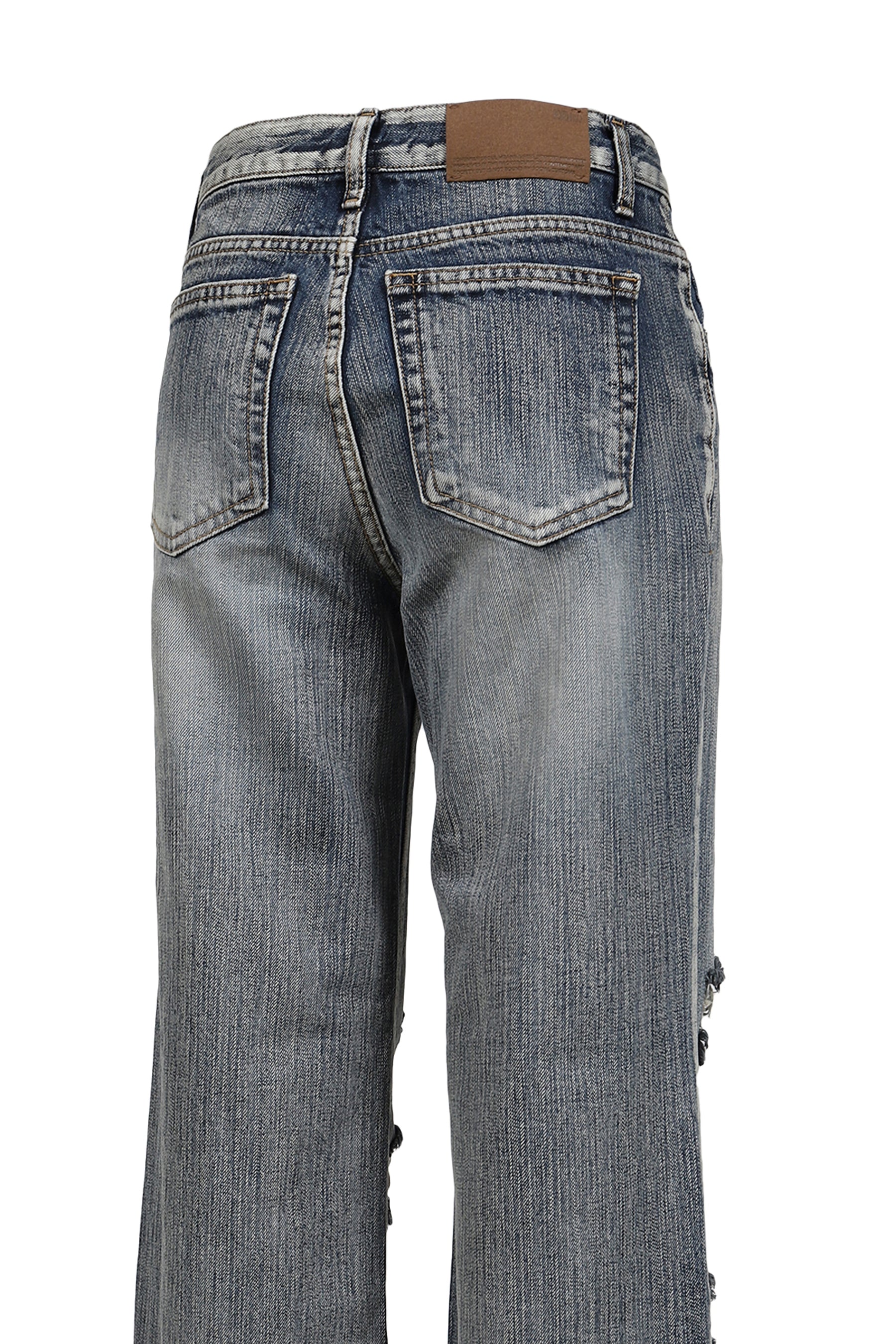 HIGHLIGHT DAMAGE WIDE PANTS / BLU