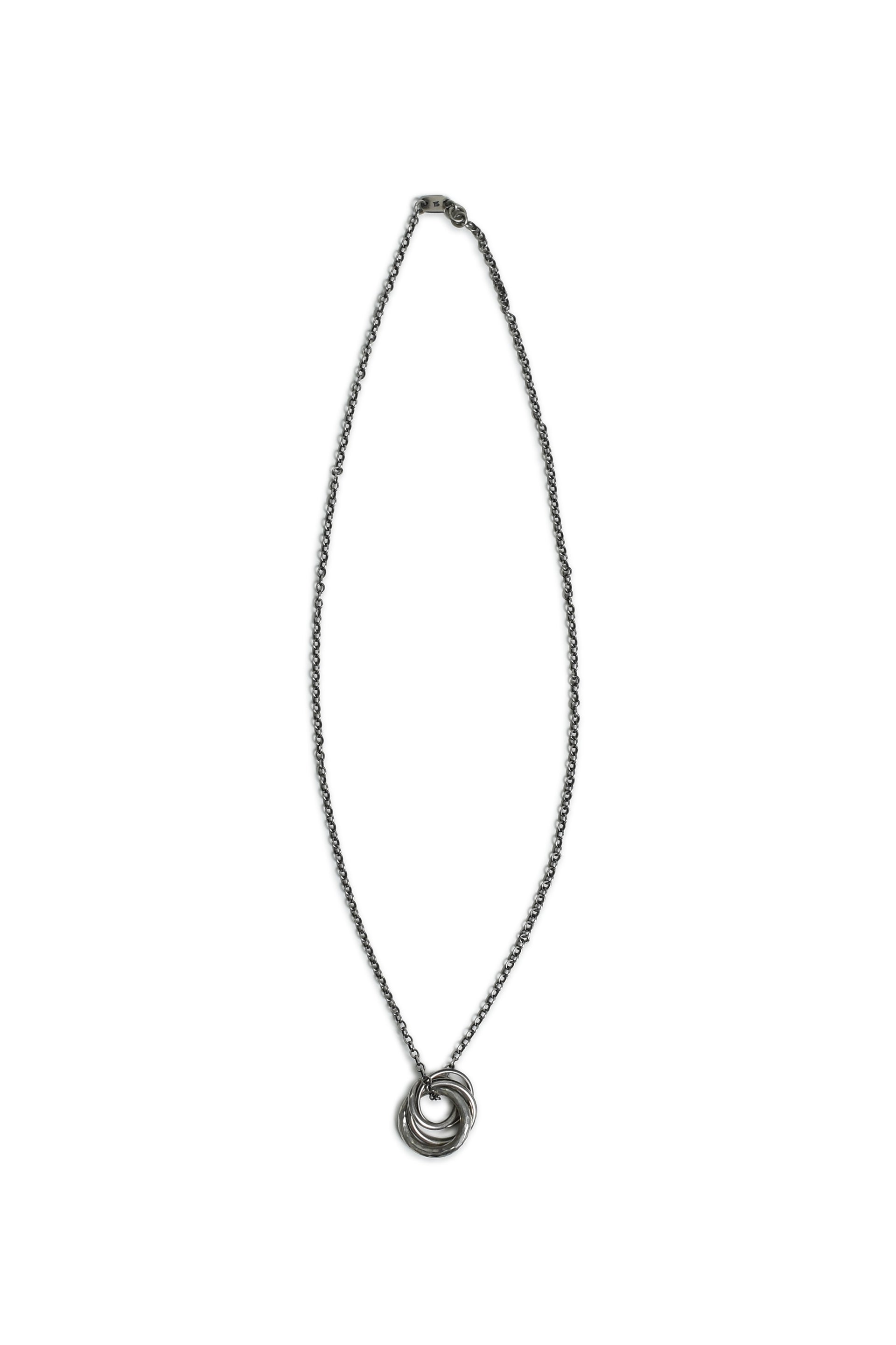 NECKLACE FOUR RINGS / SIL