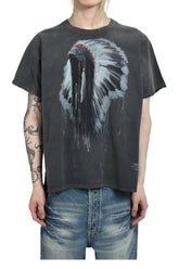 JUN/NAKAYAMA INDIGENOUS T-SHIRTS / BLK