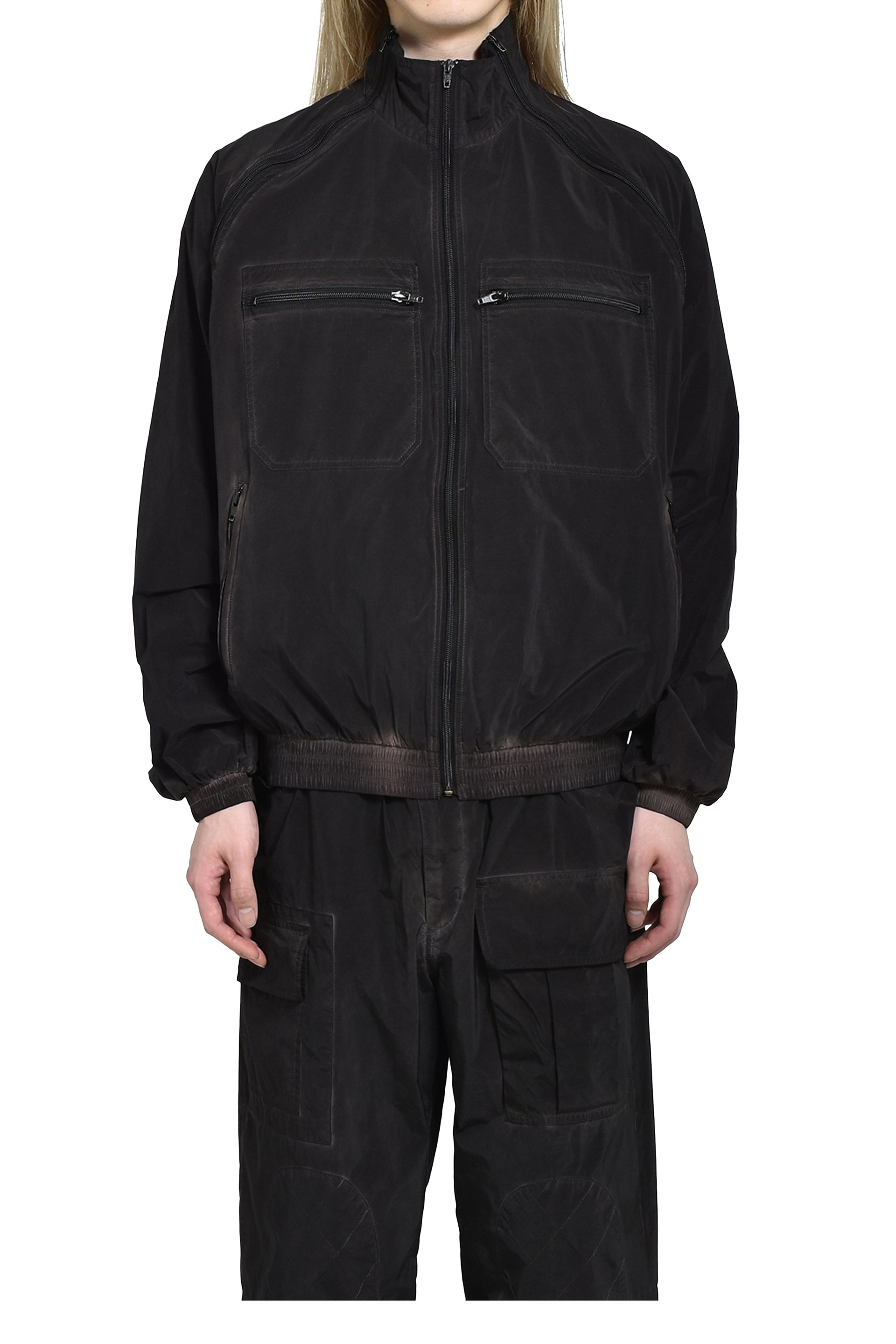 DAIRIKU "SURF VINTAGE" 3-ZIP WORK JACKET / WASH BLK