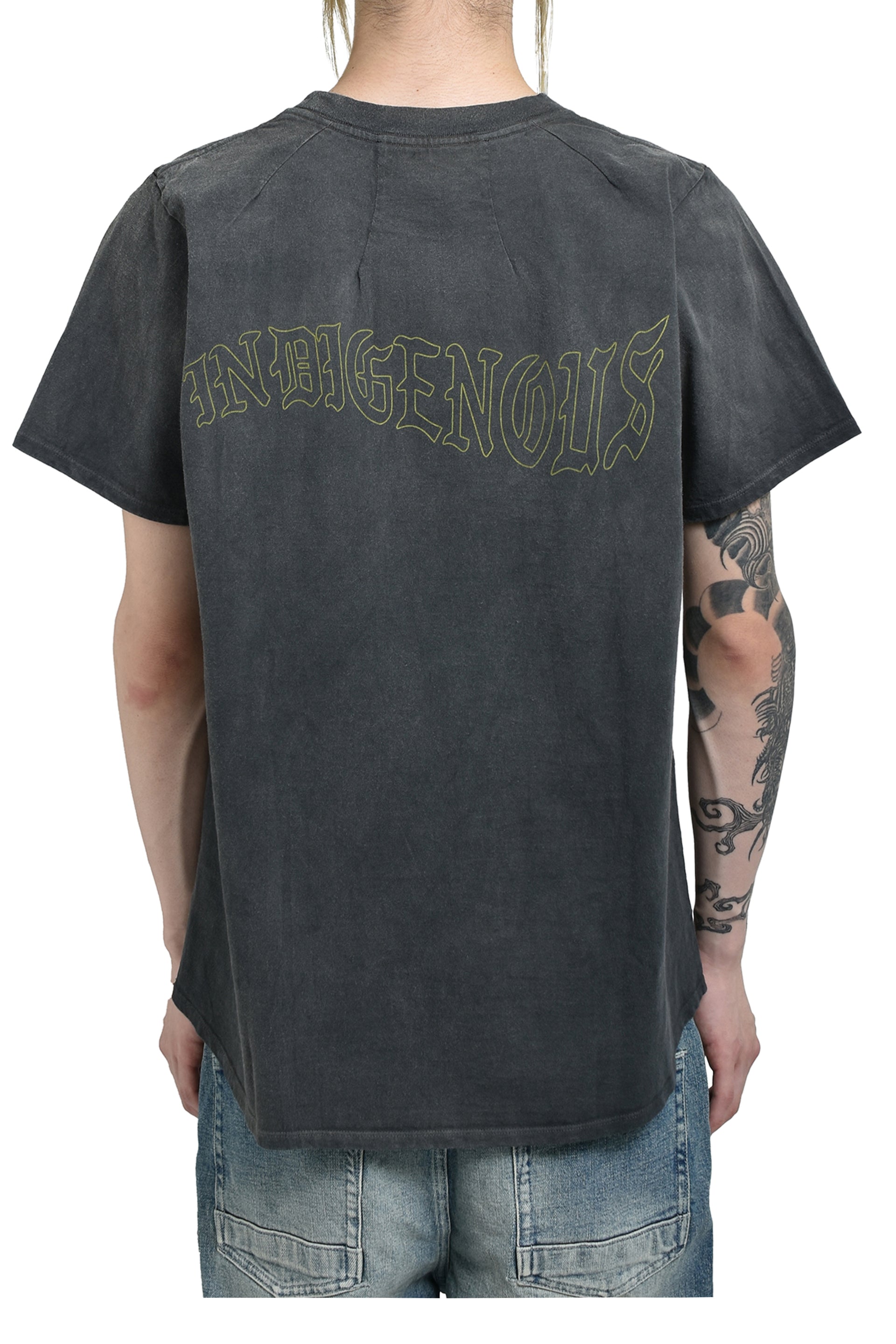 JUN/NAKAYAMA INDIGENOUS T-SHIRTS / BLK