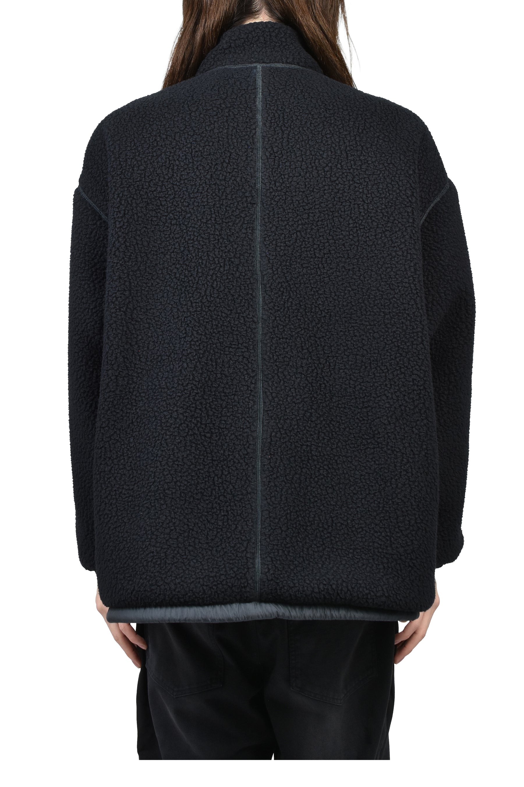 FLEECE LINER NYLON ZIP UP JACKET / WEATHER MJ CONNECTION / BLK 