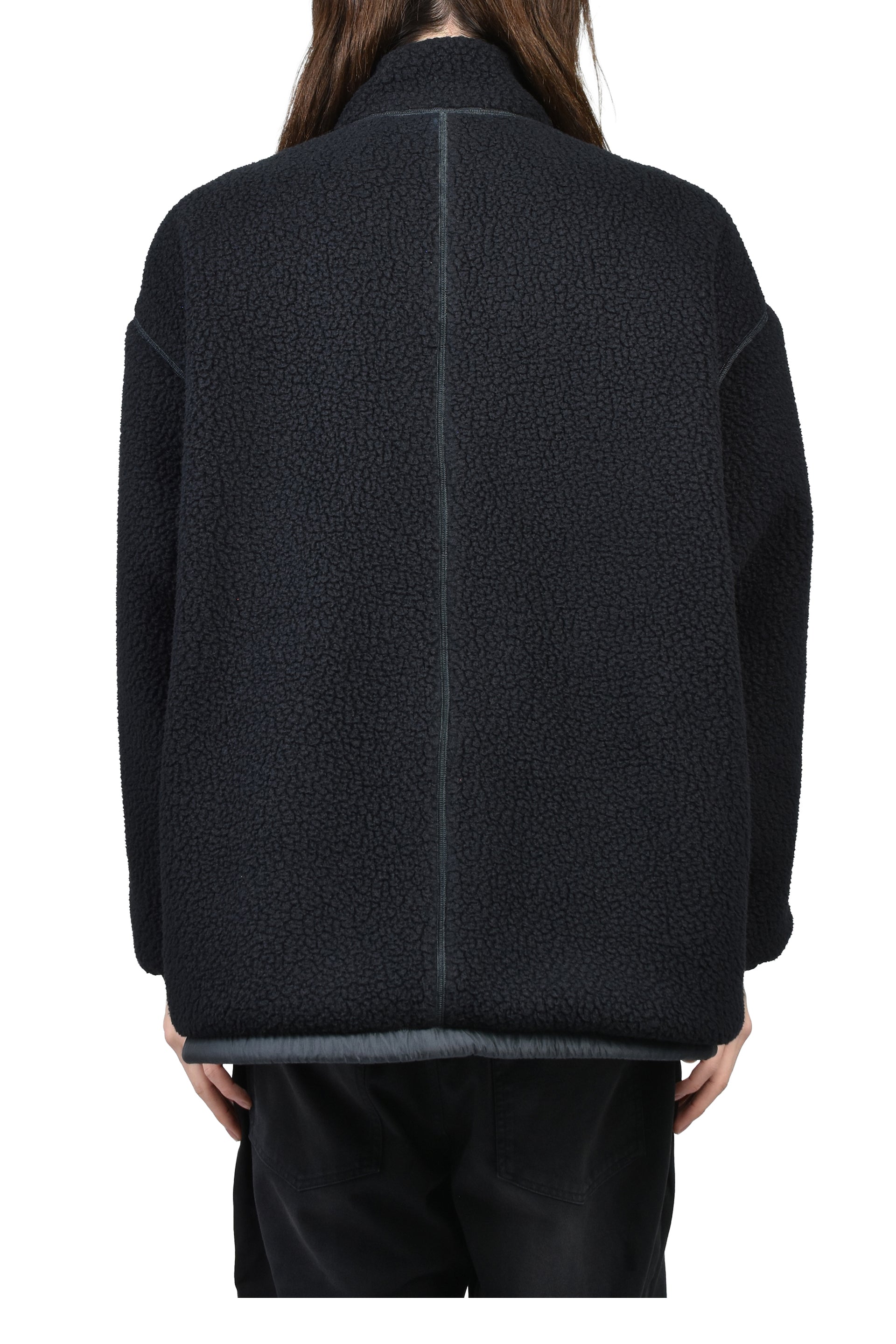 FLEECE LINER NYLON ZIP UP JACKET / WEATHER MJ CONNECTION / BLK 