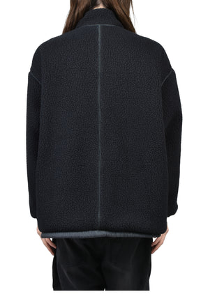 FLEECE LINER NYLON ZIP UP JACKET / WEATHER MJ CONNECTION / BLK 