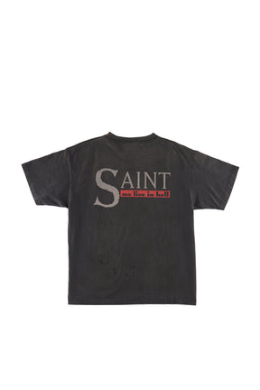 SAINT Mxxxxxx セントマイケルSS23 SS TEE/WE LIVE HELL / BLK -NUBIAN