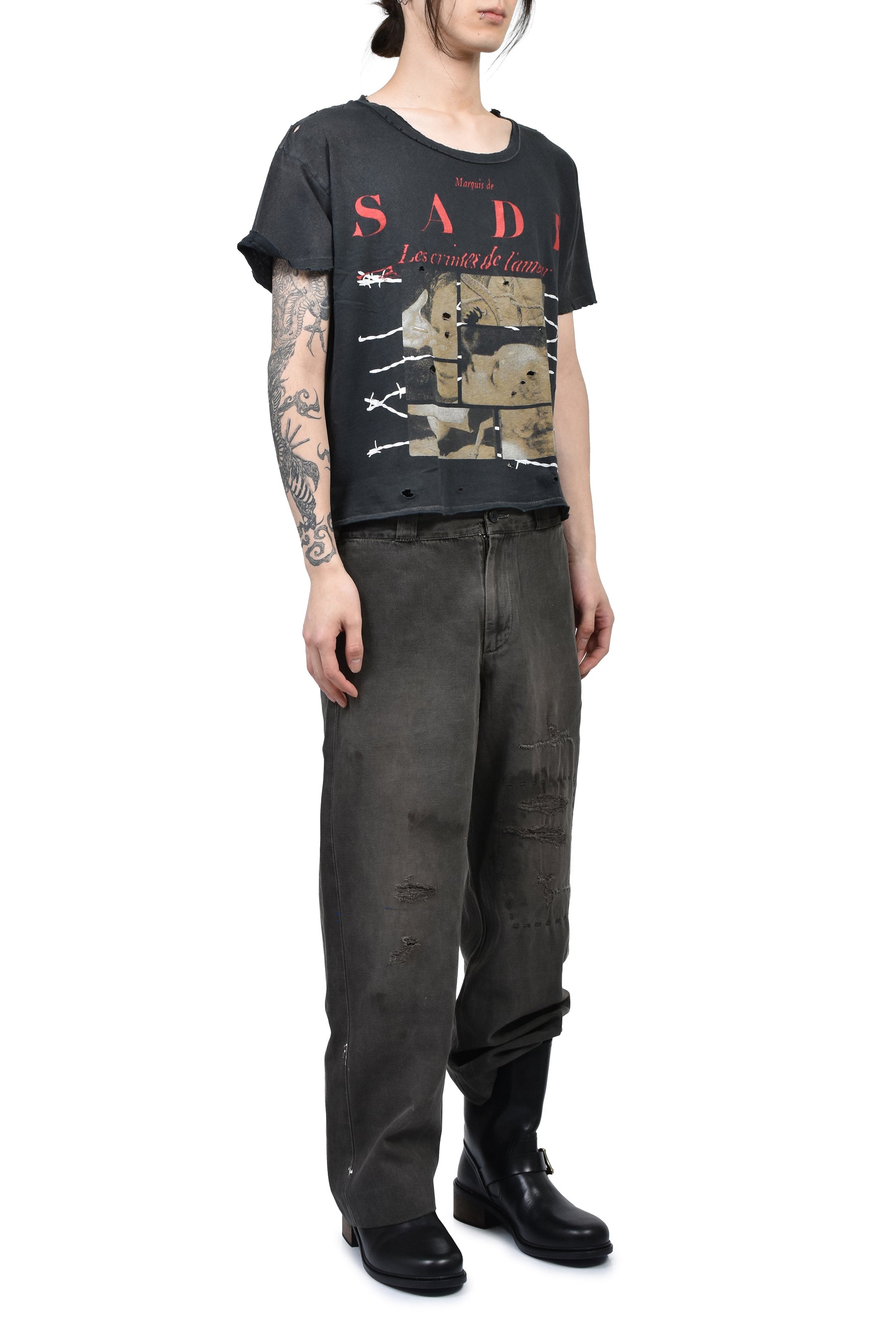 LES CRIMES DE L’AMOUR T-SHIRT / TRASHED BLK