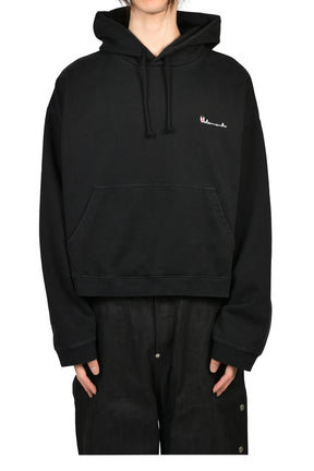 ATHLETIC LOGO HOODIE / BLK