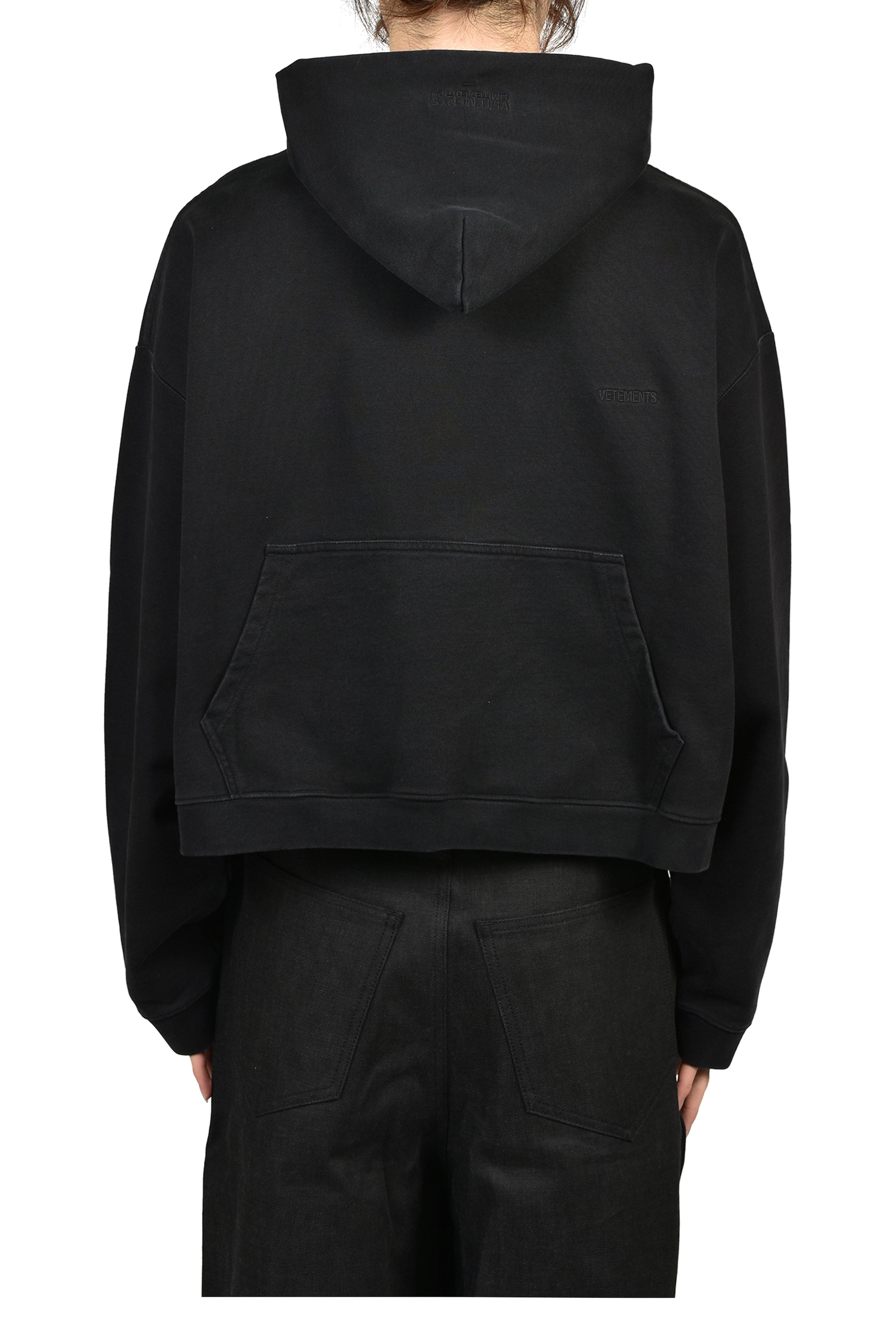 ATHLETIC LOGO HOODIE / BLK