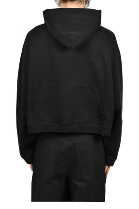 ATHLETIC LOGO HOODIE / BLK