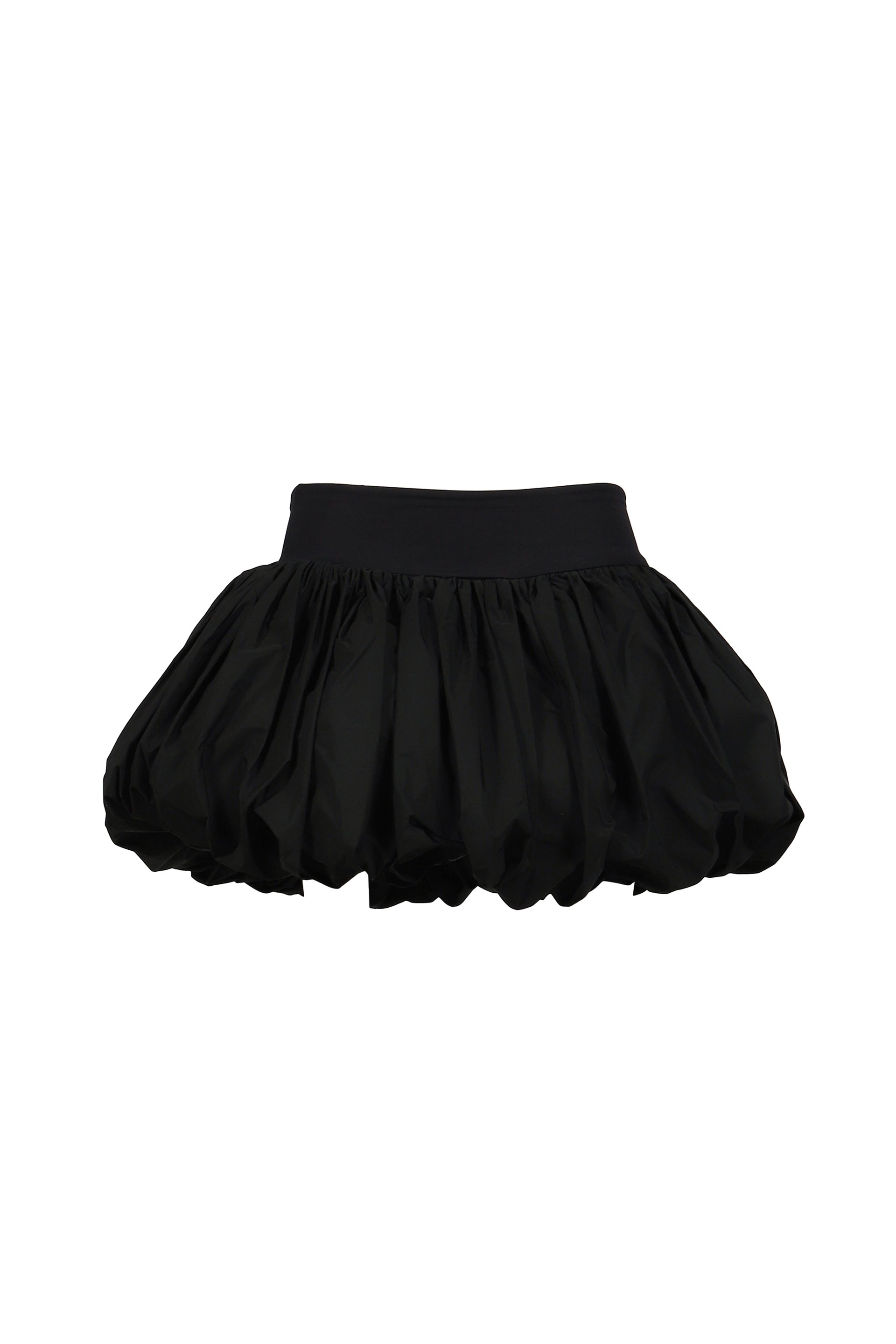BLACK POUF SKIRT WOVEN / BLK