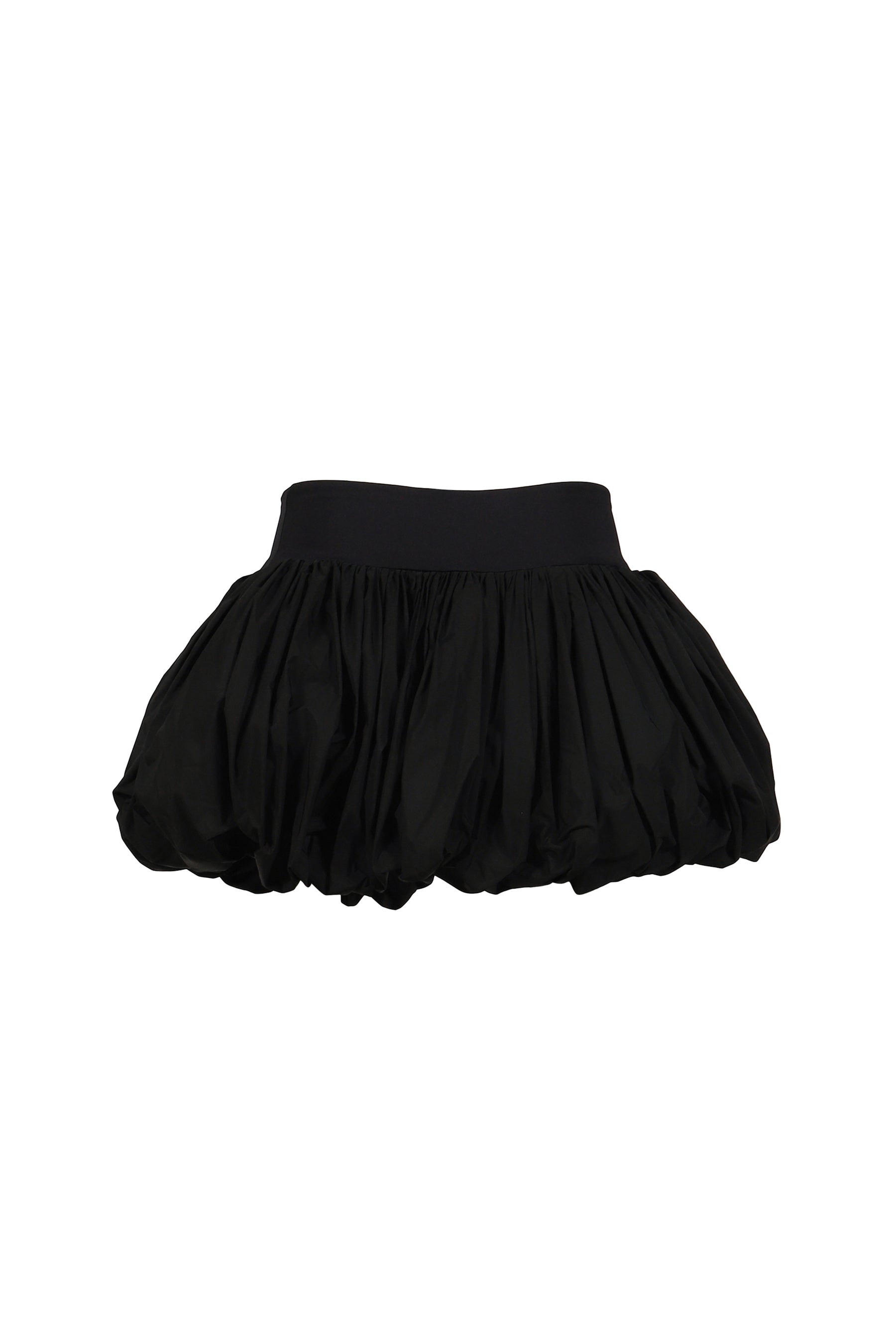 BLACK POUF SKIRT WOVEN / BLK