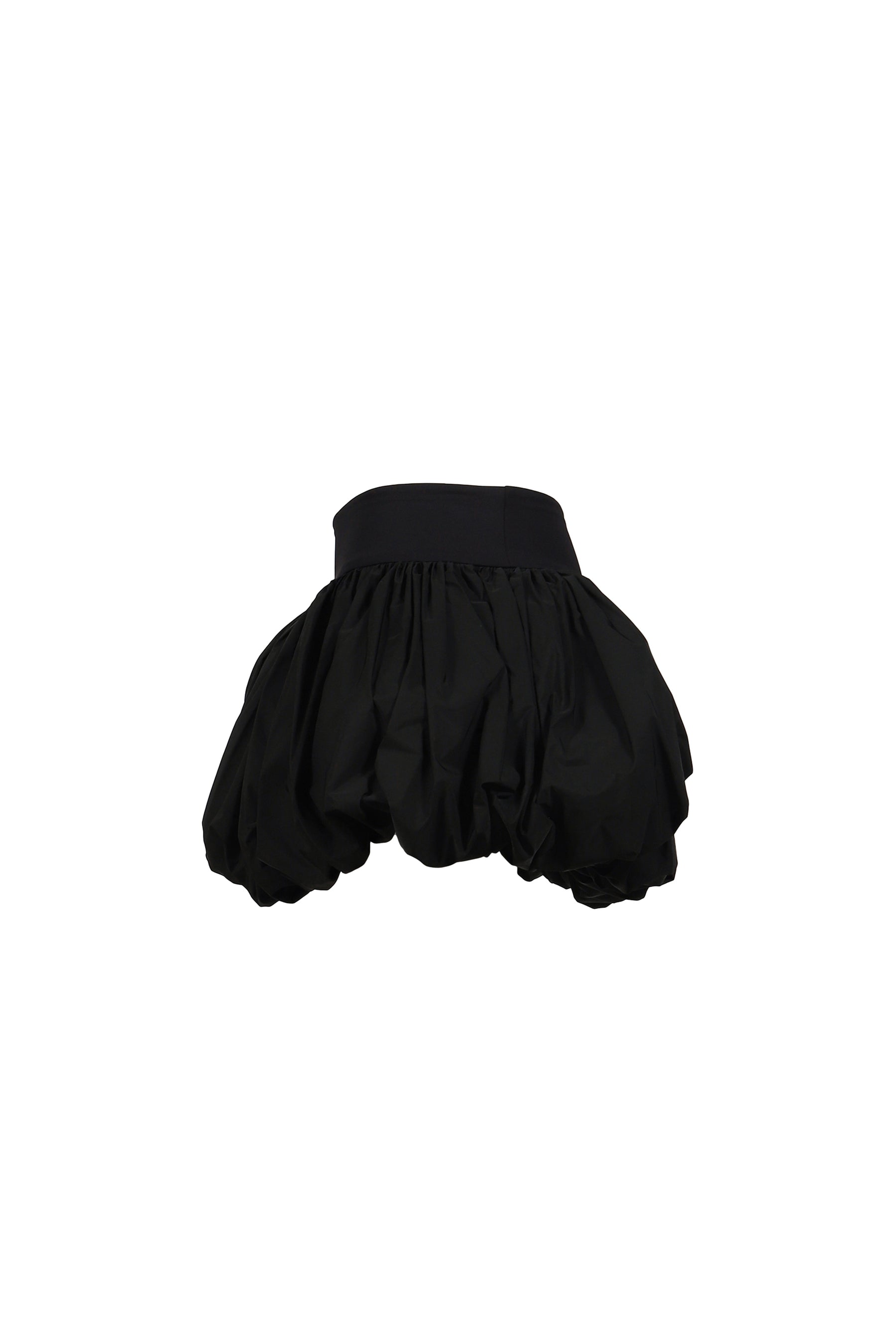 BLACK POUF SKIRT WOVEN / BLK