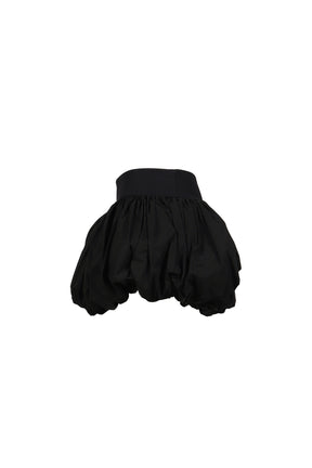 BLACK POUF SKIRT WOVEN / BLK