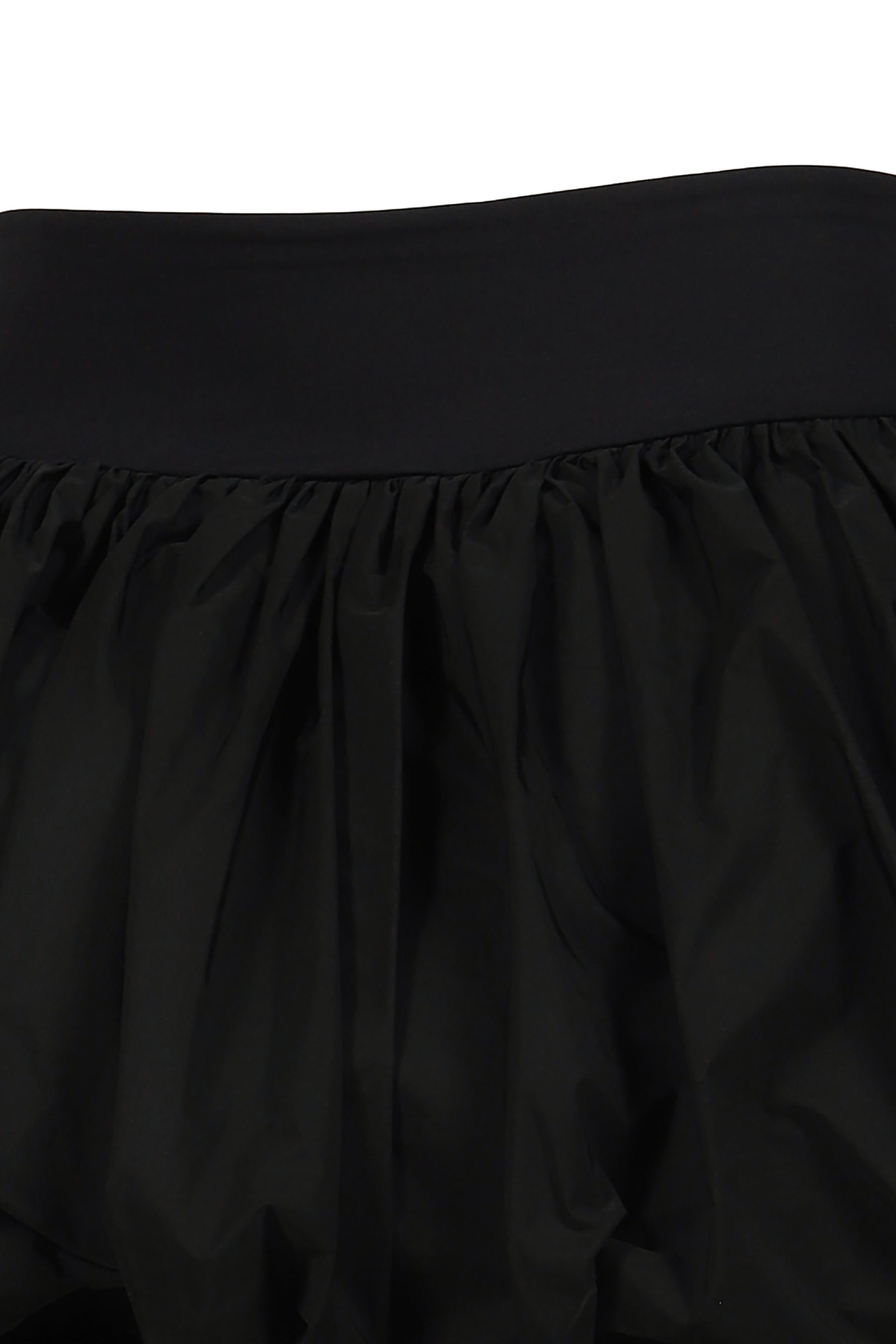 BLACK POUF SKIRT WOVEN / BLK