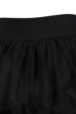 BLACK POUF SKIRT WOVEN / BLK