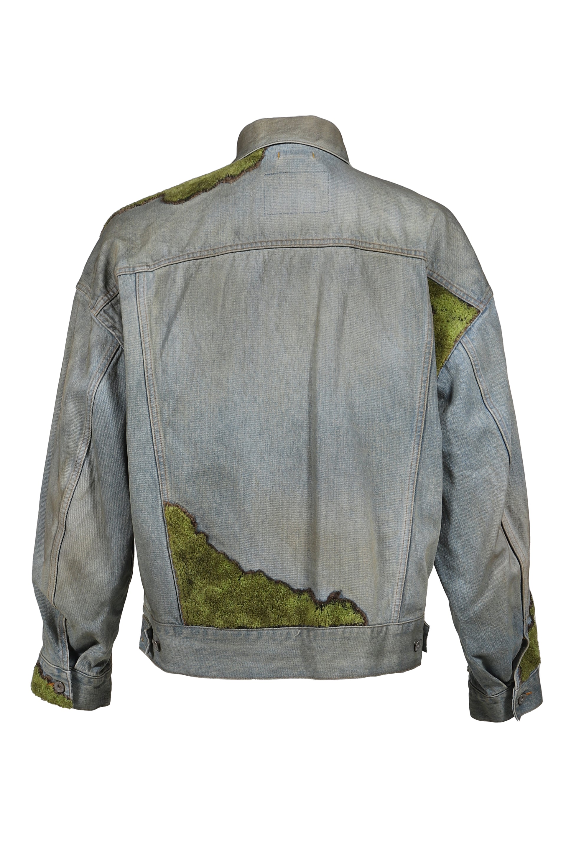 MOSS-GROWN WOOD DENIM JACKET / IND