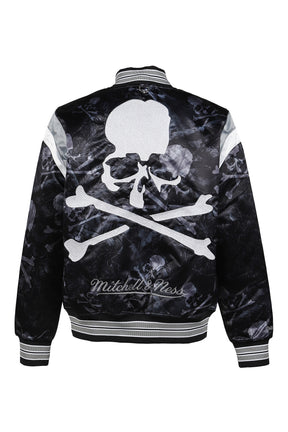 JK16965-CLBBLCK/MSTRMNDXMN PRINT SATIN JKT / BLK