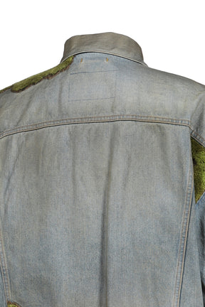 MOSS-GROWN WOOD DENIM JACKET / IND