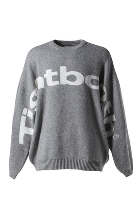 BIG LOGO KNIT SWEATER / GRY