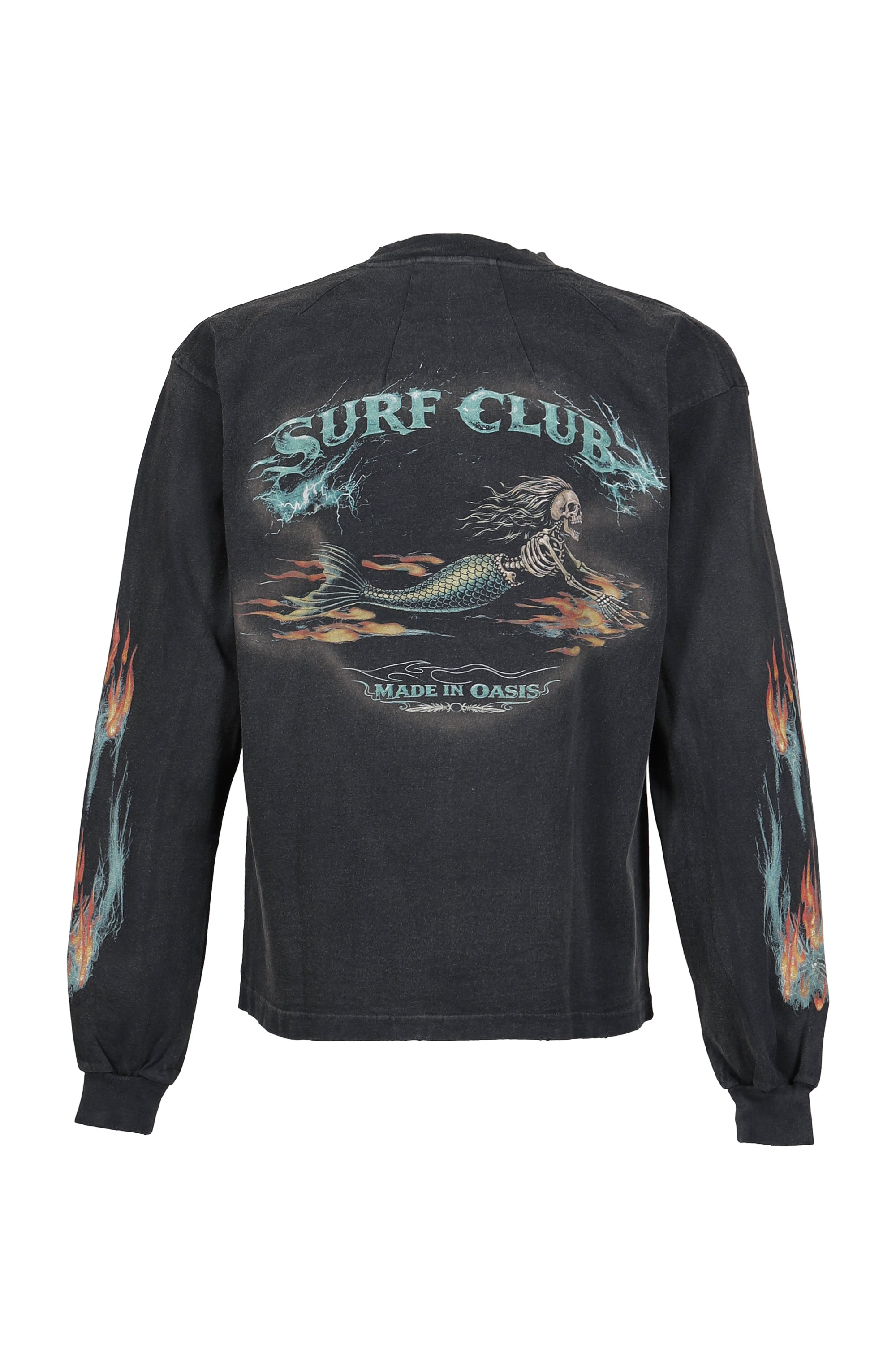 JUN/NAKAYAMA ジュンナカヤマ FW26 SURF CLUB L/S T-SHIRTS / BLK