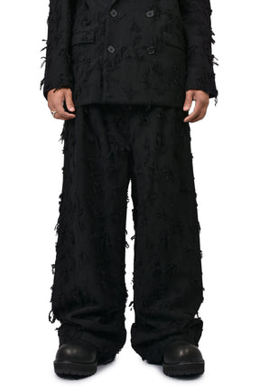 BORO JACQARD SLACKS / BLK