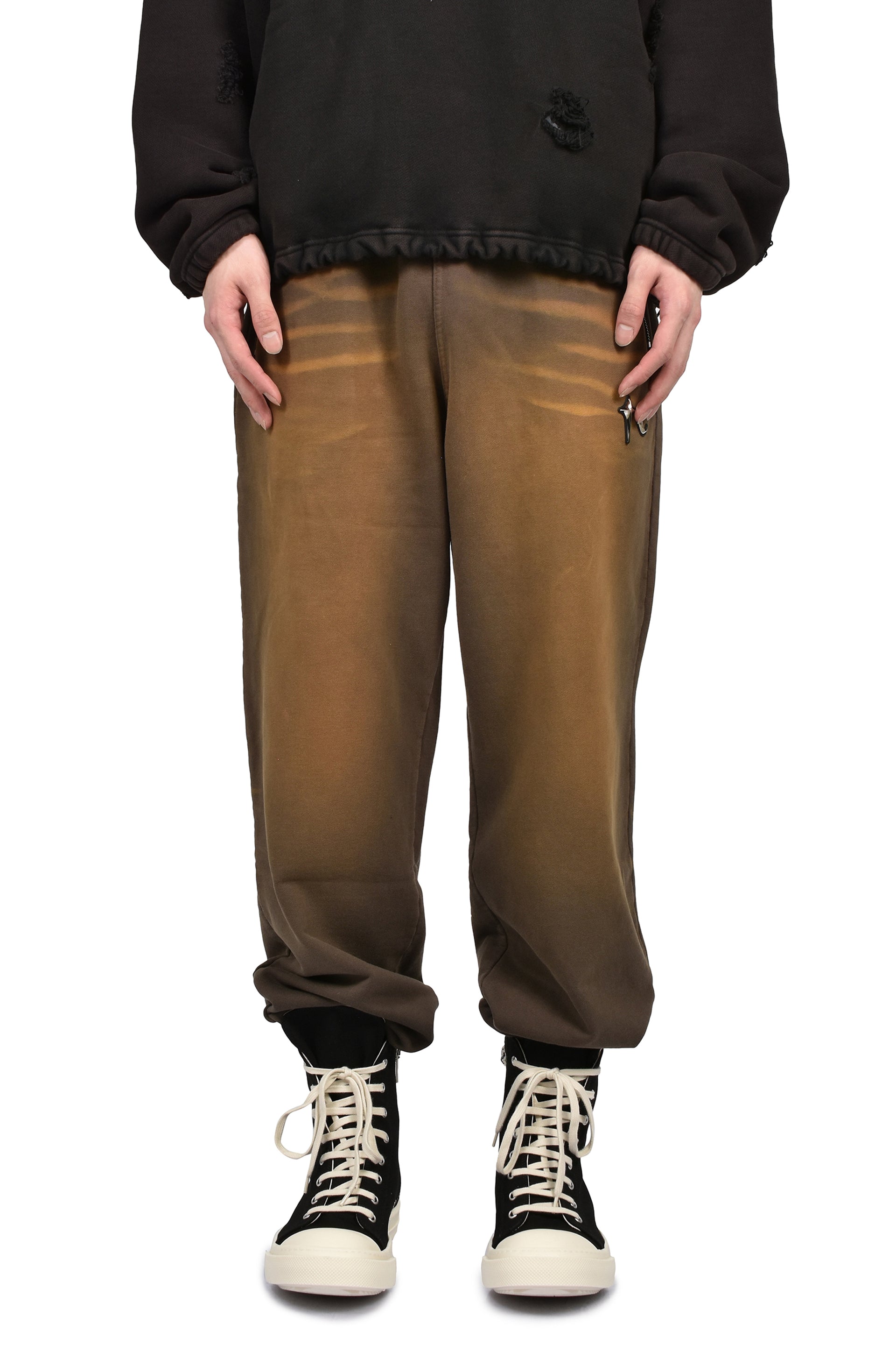 TC TWO TONE WASHED JOGGER PANTS / OLV