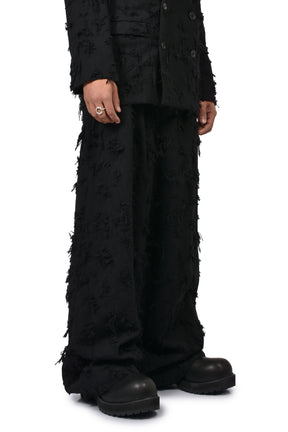 BORO JACQARD SLACKS / BLK