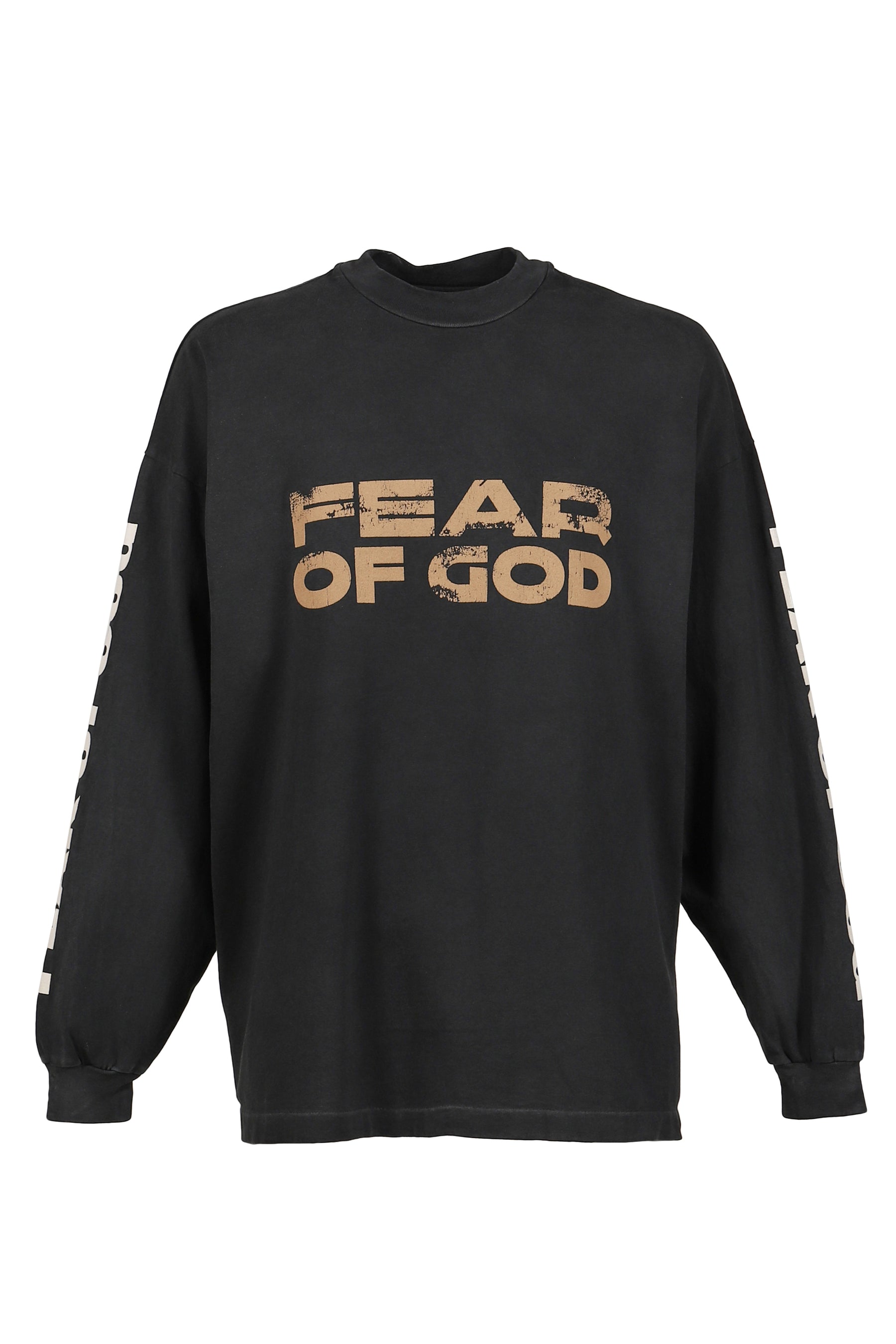 RELAXED LS "FEAR OF GOD" TEE / BLK