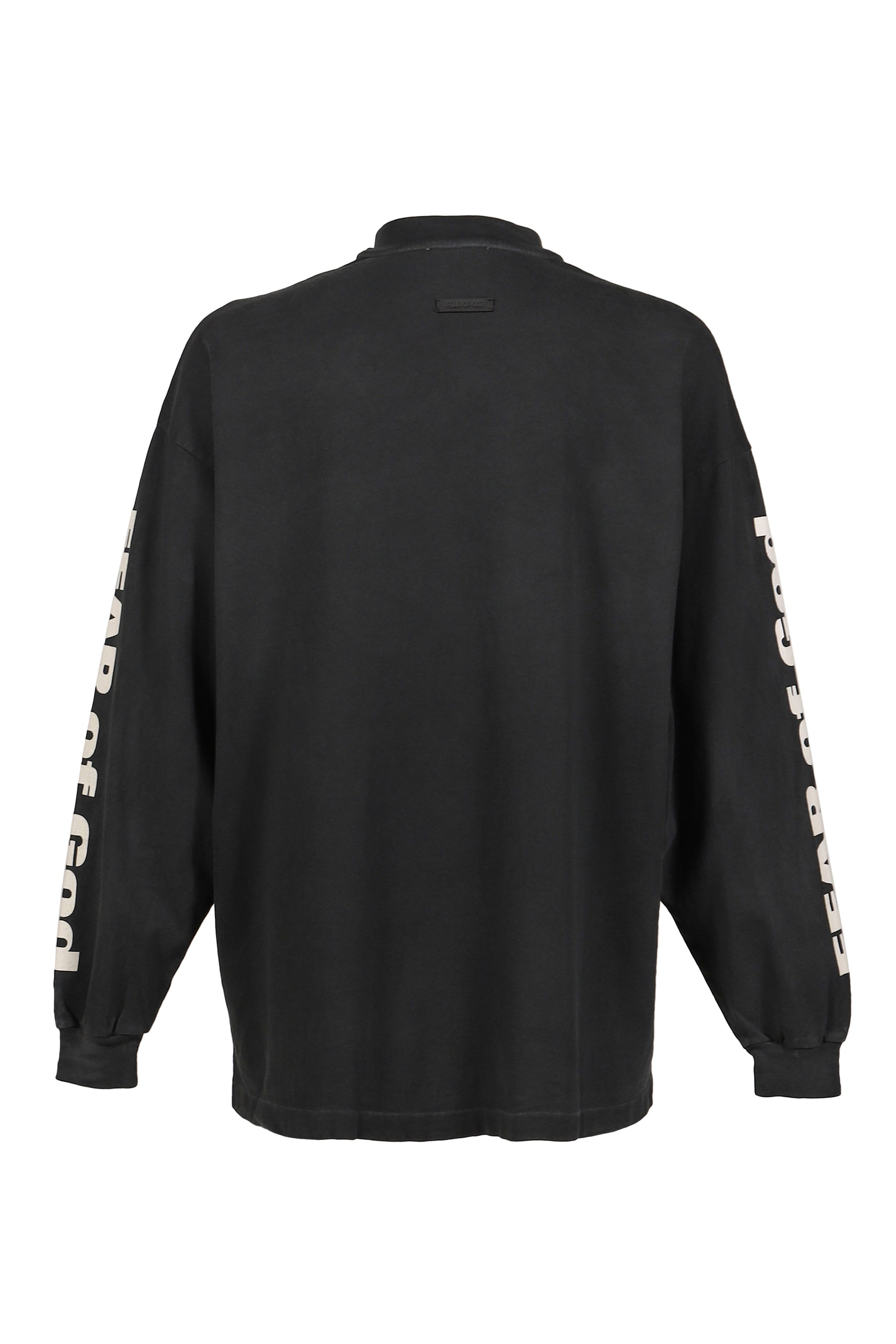RELAXED LS "FEAR OF GOD" TEE / BLK