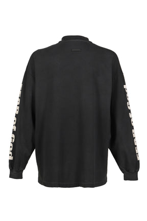 RELAXED LS "FEAR OF GOD" TEE / BLK