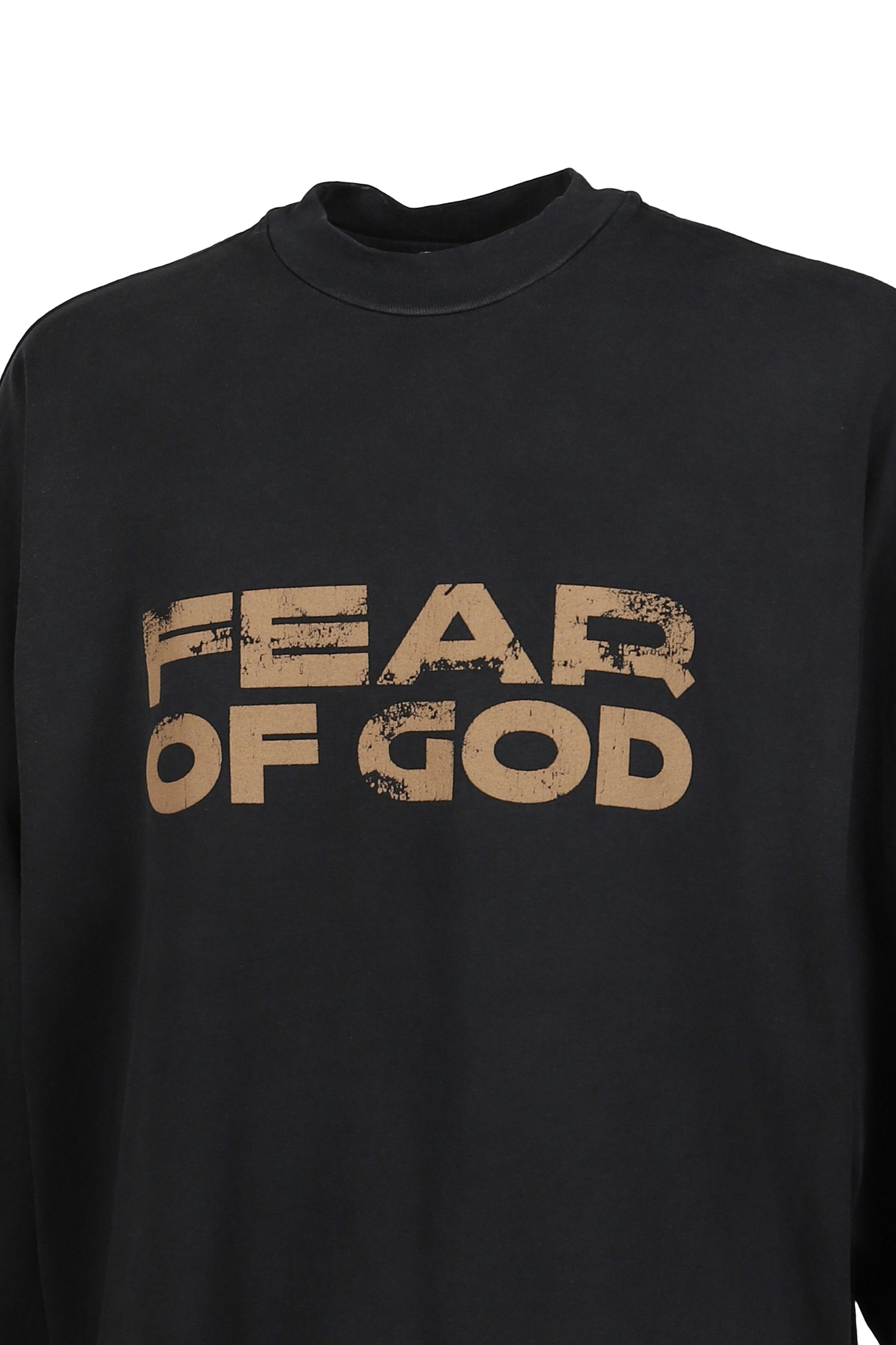 RELAXED LS "FEAR OF GOD" TEE / BLK