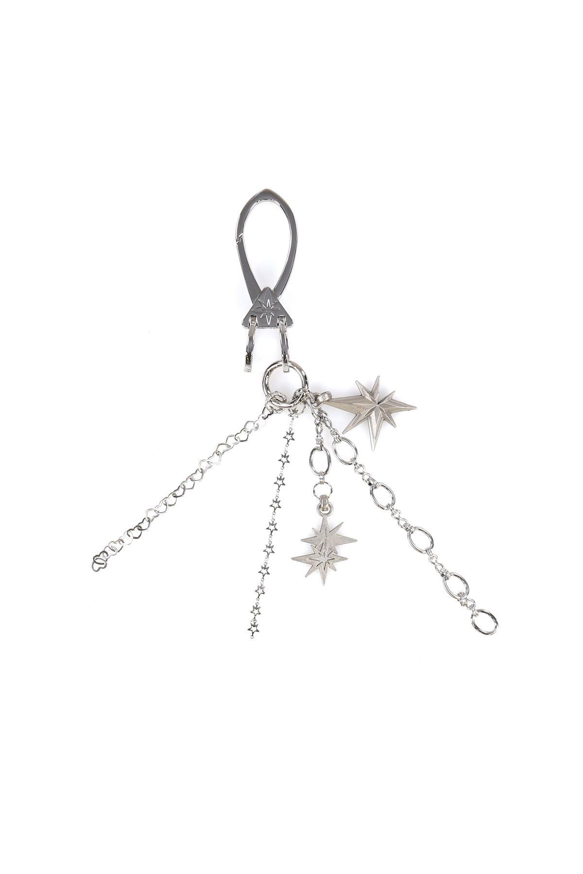 VACANT STAR KEYRING / SIL