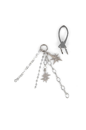 VACANT STAR KEYRING / SIL