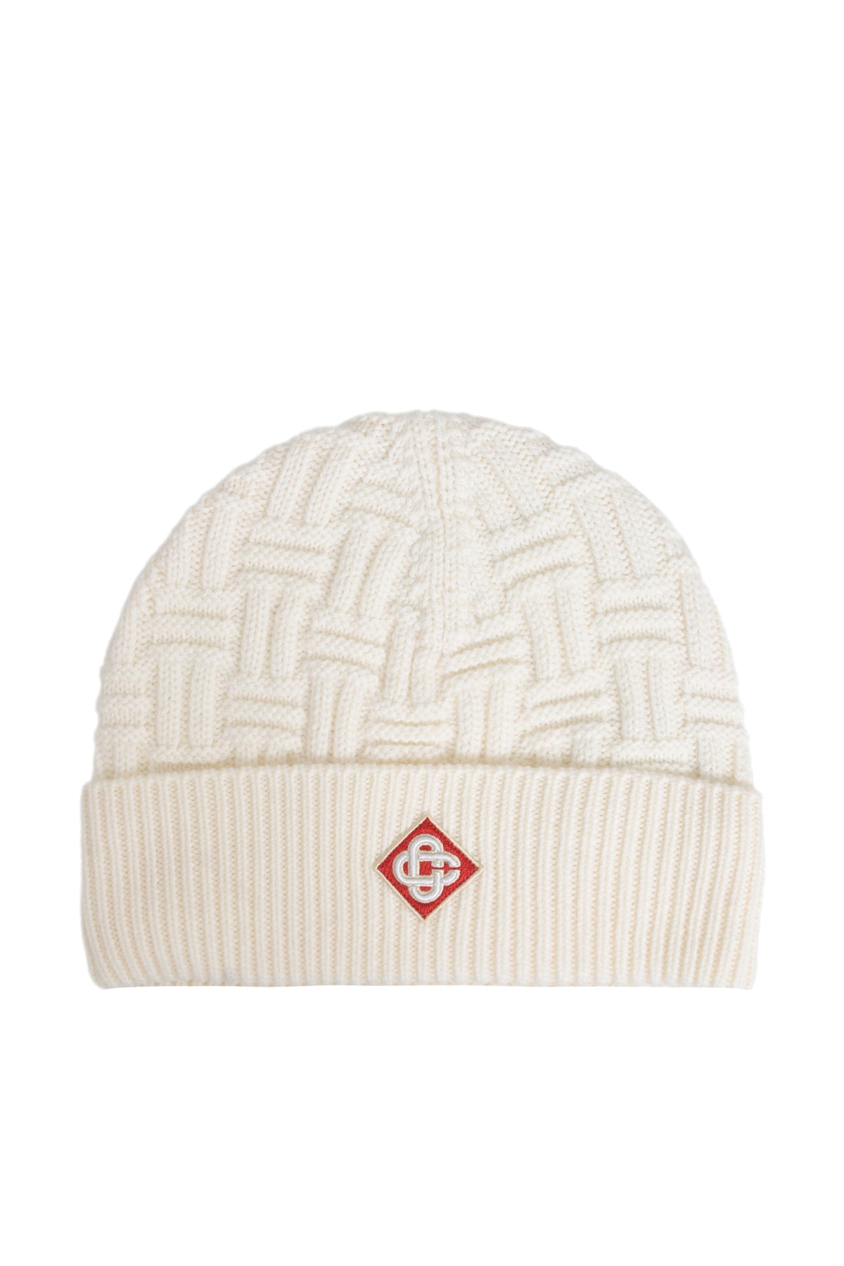 COLUMN STITCH HAT / WHT