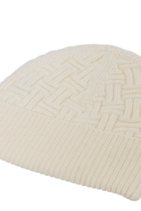 COLUMN STITCH HAT / WHT