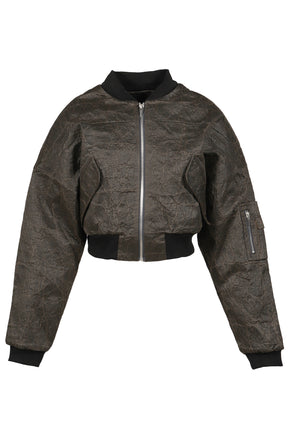 BERLIN CROPPED BOMBER JACKET -VINTAGE CANVAS- (EXCLUSIVE) / VINTAGE BRW 