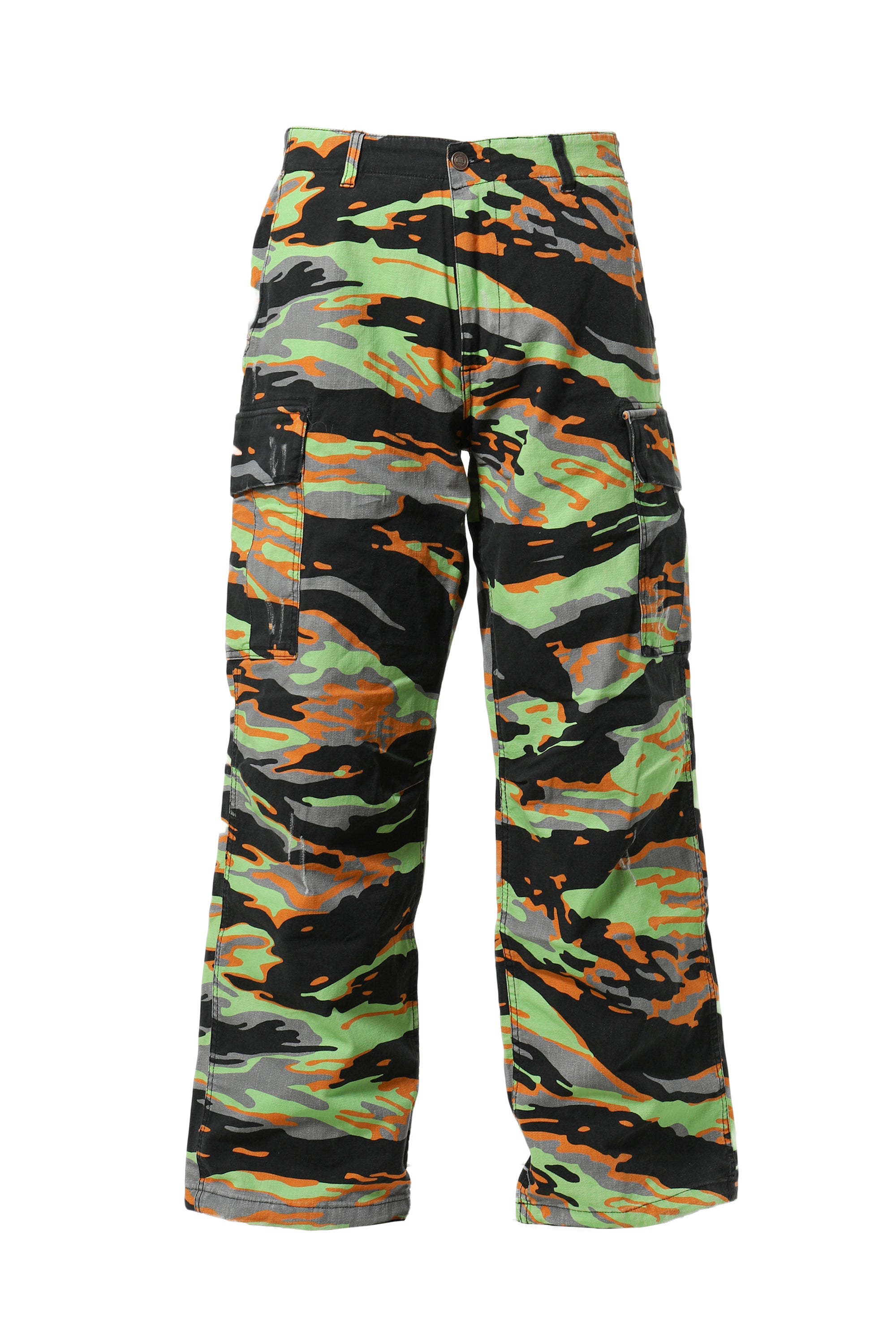 ERL SS23 PRINTED CARGO PANTS WOVEN / ERL GRN RAVE