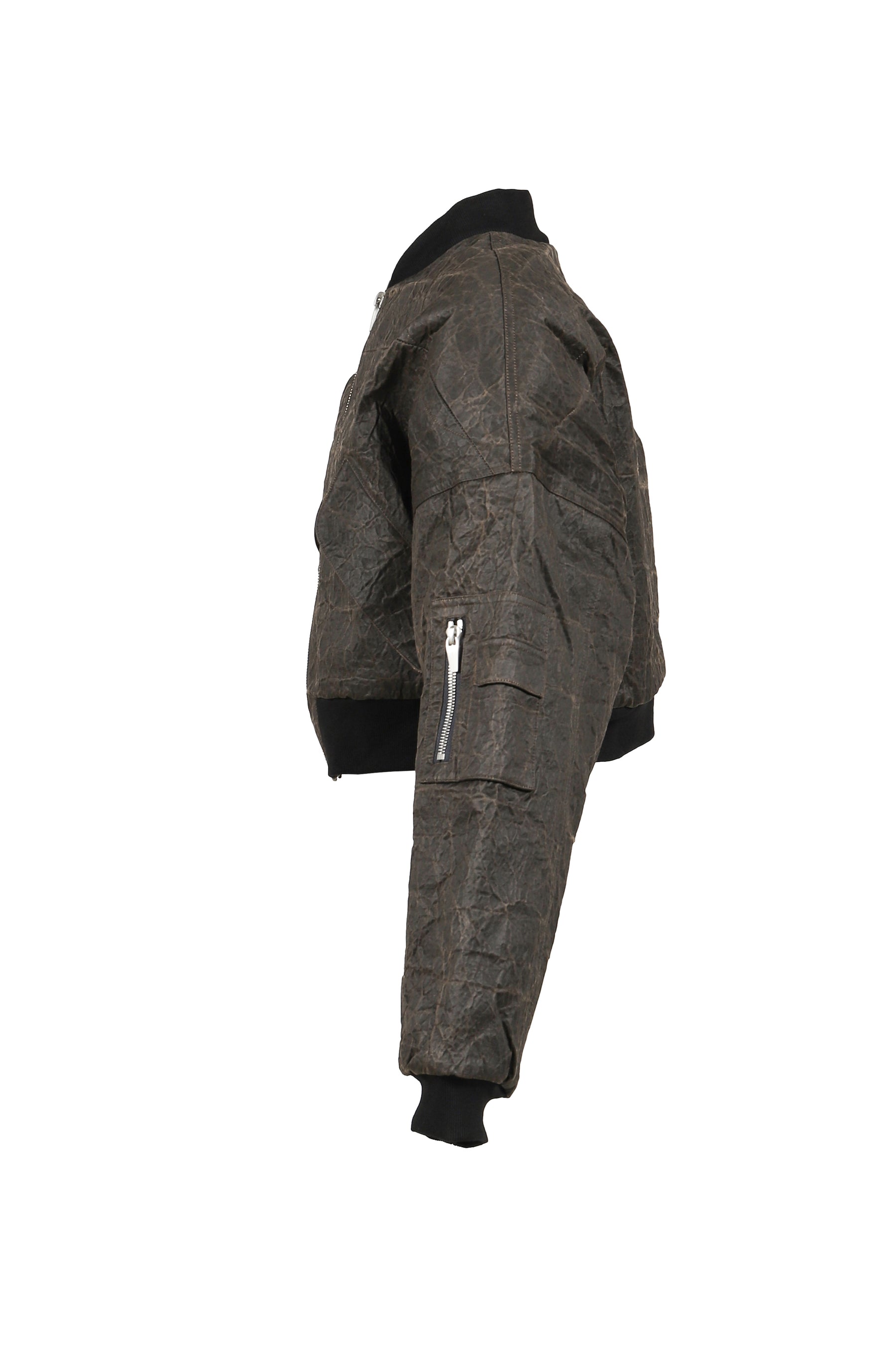 BERLIN CROPPED BOMBER JACKET -VINTAGE CANVAS- (EXCLUSIVE) / VINTAGE BRW 